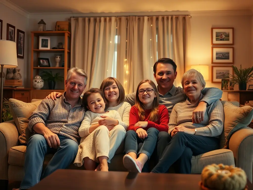 A happy family is receiving a check, symbolizing the financial security provided by Relevant Life Cover in the event of an employee's death.